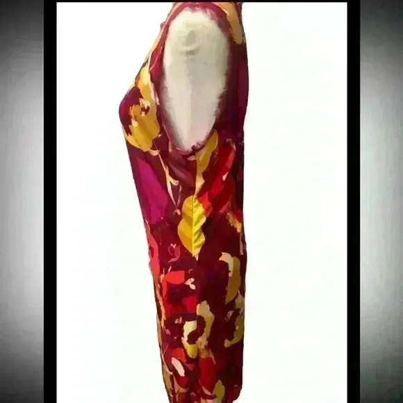 Simply Vera Wang Floral Fall Style Ruffle Dress - Picture 5 of 7